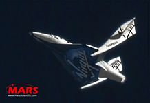 Virgin Galactic's first Feathered Flight of SpaceShipTwo, May 2011. Distance: 21 kilometers.